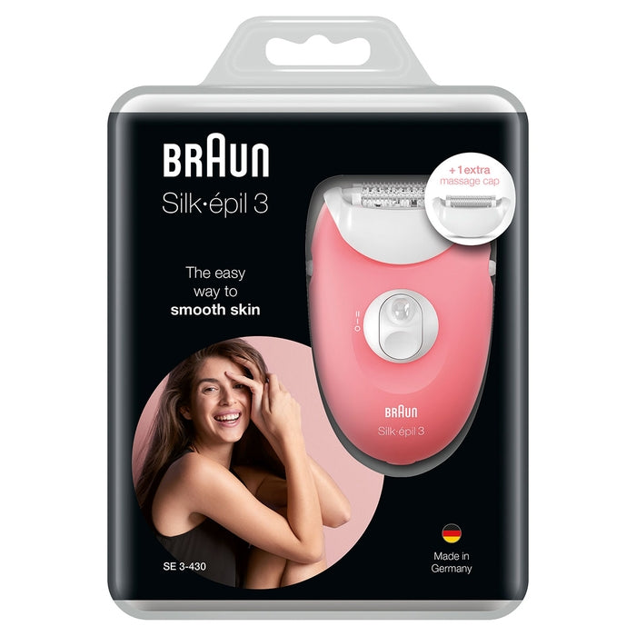 Braun Silk-épil 3-430 | Epilator | Smartlight | Alb/Roz